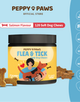 Peppy Paws Flea & Tick Soft Dog Chews (120 Chews)