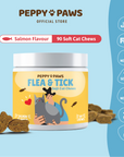 Peppy Paws Flea & Tick Soft Cats Chews (90 Chews)