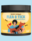 Peppy Paws Flea & Tick Soft Dog Chews (120 Chews)
