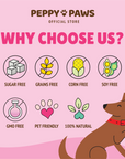 Peppy Paws Skin & Coat Soft Dog Chews (120 Chews)