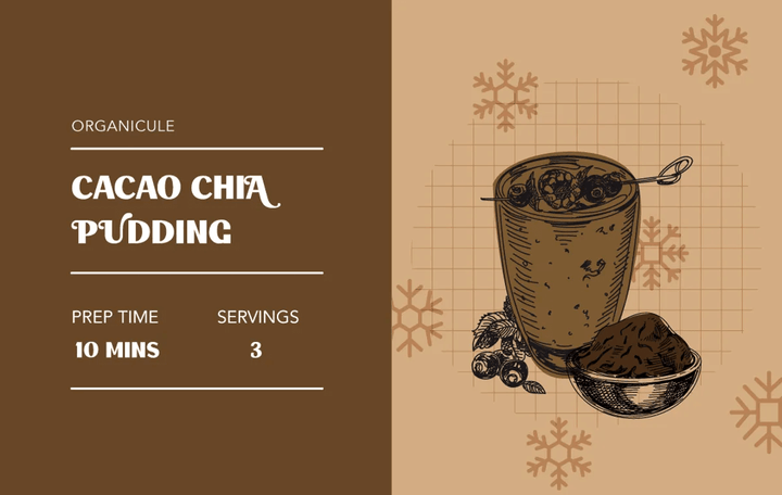 Organicule’s Cacao Chia Pudding