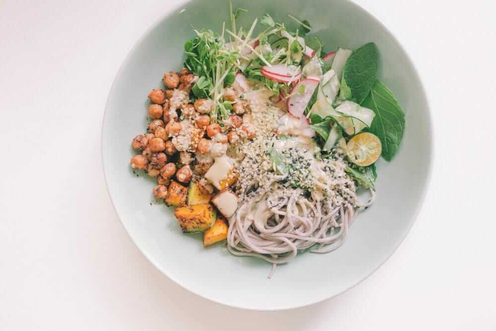Soba Noodle Salad Bowl with a Baobab & Tahini Dressing