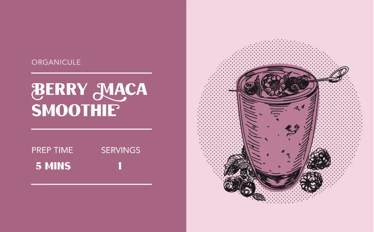 Oranicule’s Berry Maca Smoothie