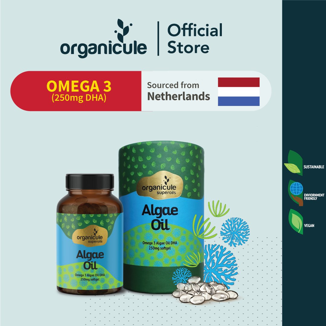 Organicule Omega 3 Algae Oil DHA 250mg Softgel