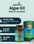 Organicule Omega 3 Algae Oil DHA 250mg Softgel