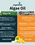 Organicule Omega 3 Algae Oil DHA 250mg Softgel