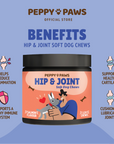 Peppy Paws Hip & Joint Soft Dog Chew (120 Chews)