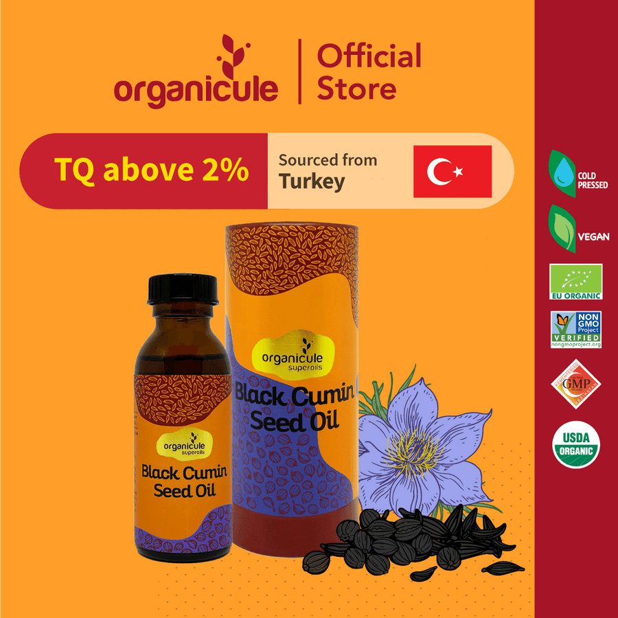 [Clearance Short Exp] ORGANICULE BLACK CUMIN SEED OIL 100ML (HABBATUS SAUDA)