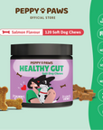 Peppy Paws Healthy Gut Soft Dog Chews (120 Chews)
