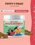 Peppy Paws Multivitamin Soft Cat Chews (90 Chews)