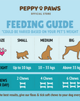 Peppy Paws Flea & Tick Soft Dog Chews (120 Chews)