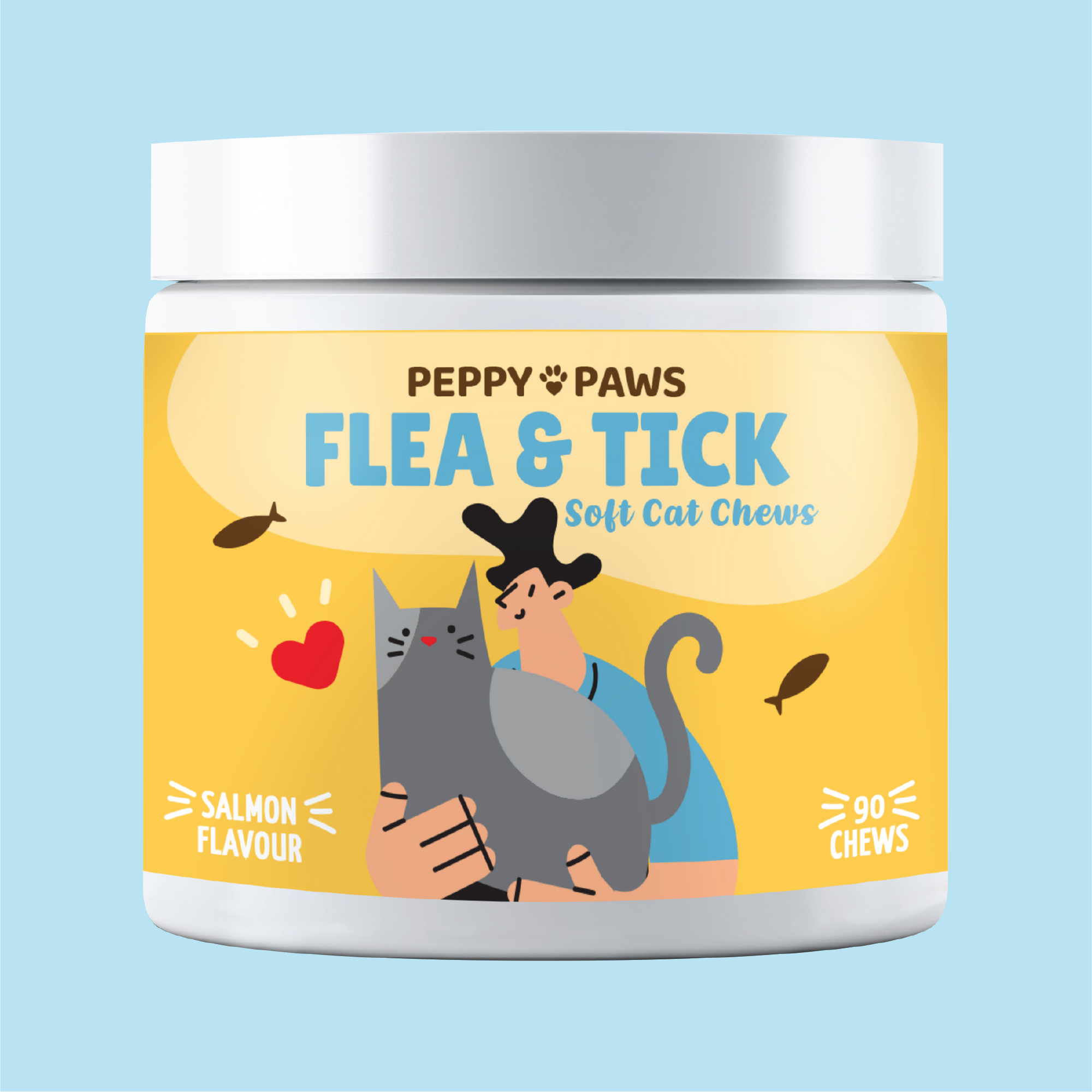 Peppy Paws Flea &amp; Tick Soft Cats Chews (90 Chews)