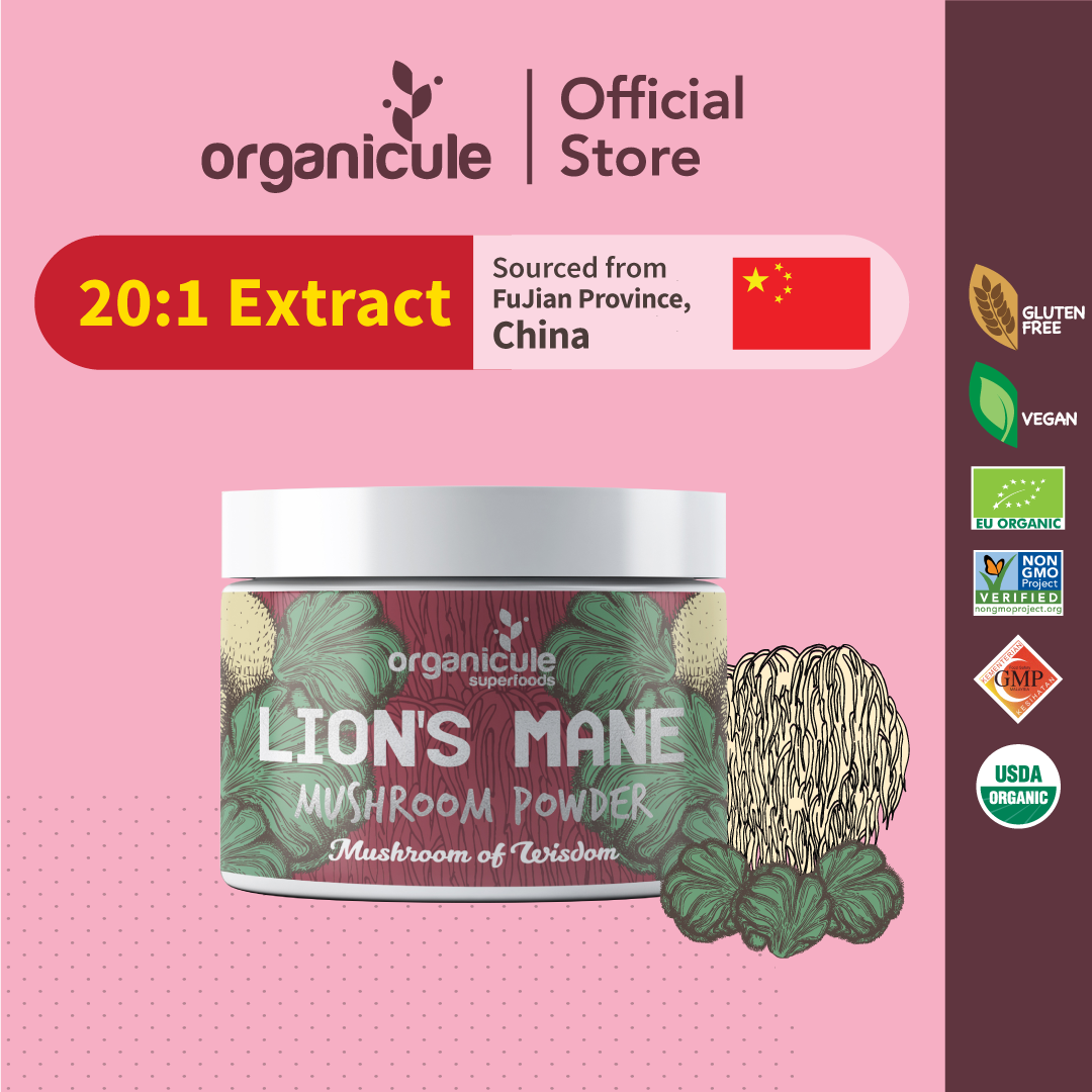 Organic Lion's Mane Mushroom Extract Powder by Organicule