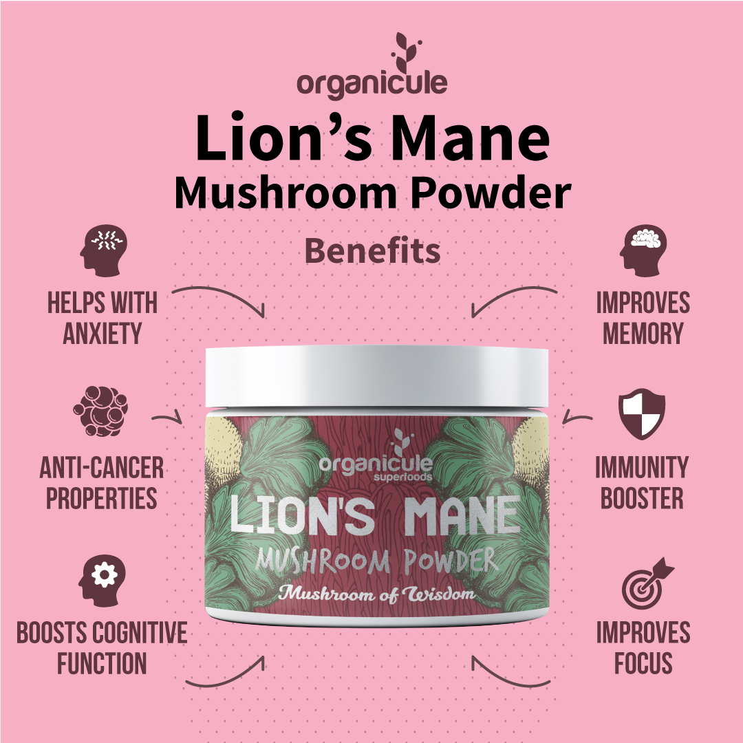 Organicule Lion's Mane Mushroom Powder 60 Grams