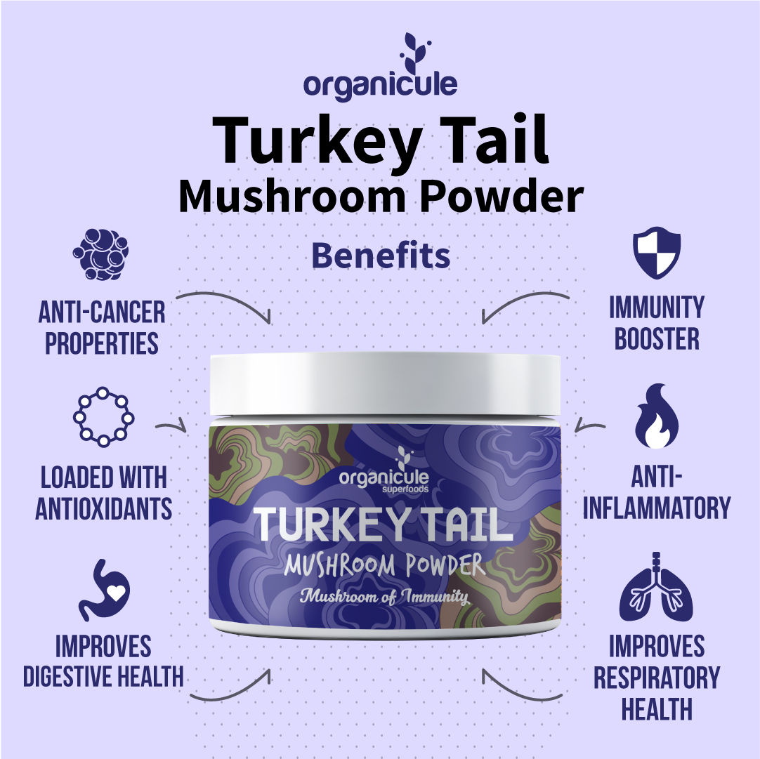Organicule Turkey Tail Mushroom Powder 60 Grams