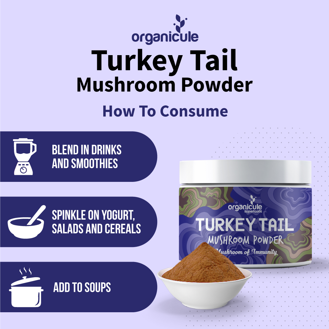 Organicule Turkey Tail Mushroom Powder 60 Grams
