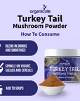 Organicule Turkey Tail Mushroom Powder 60 Grams