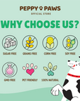 Peppy Paws Healthy Gut Soft Dog Chews (120 Chews)