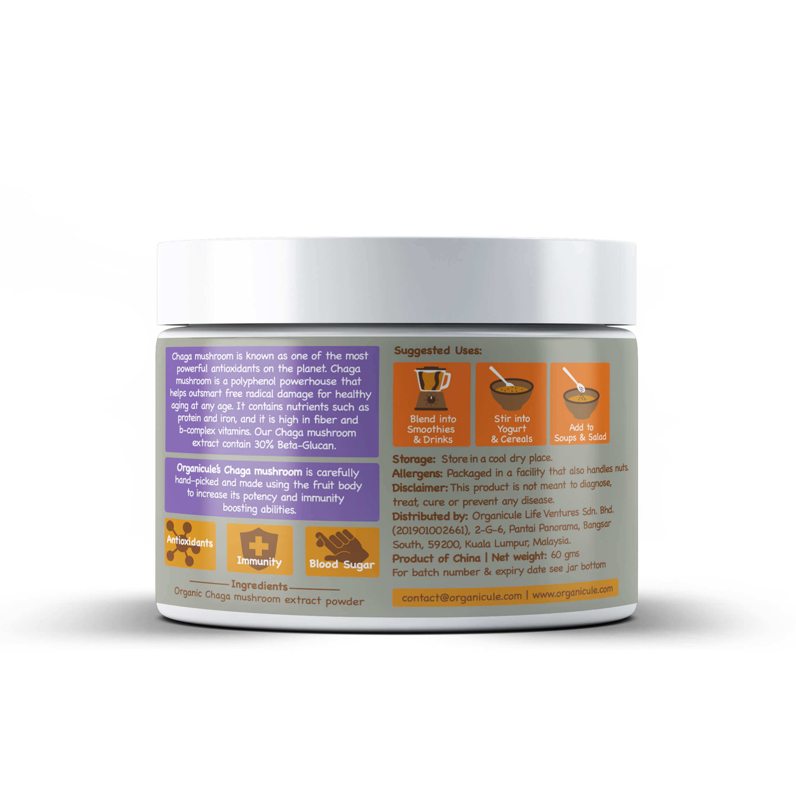 chaga mushroom powder