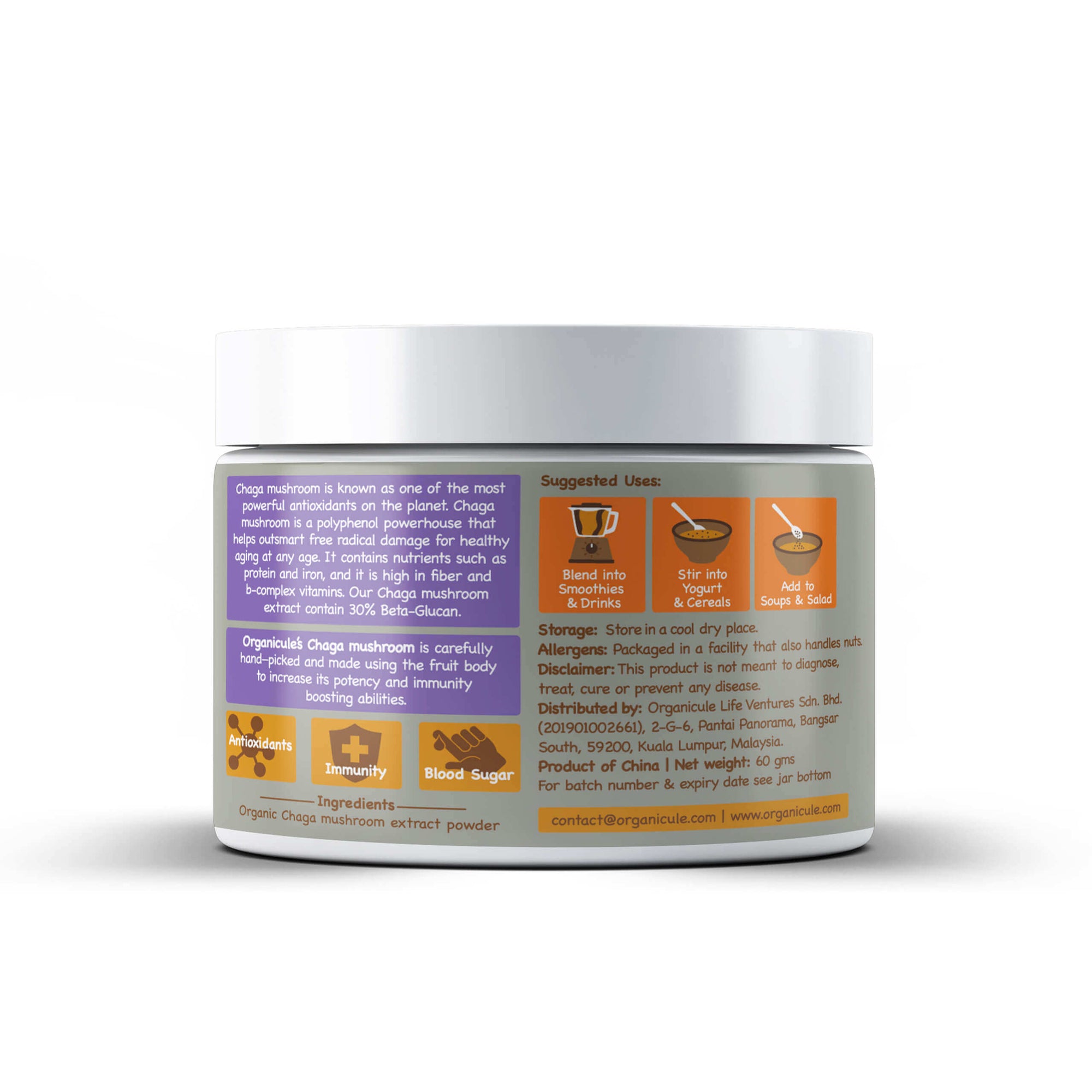 chaga mushroom powder