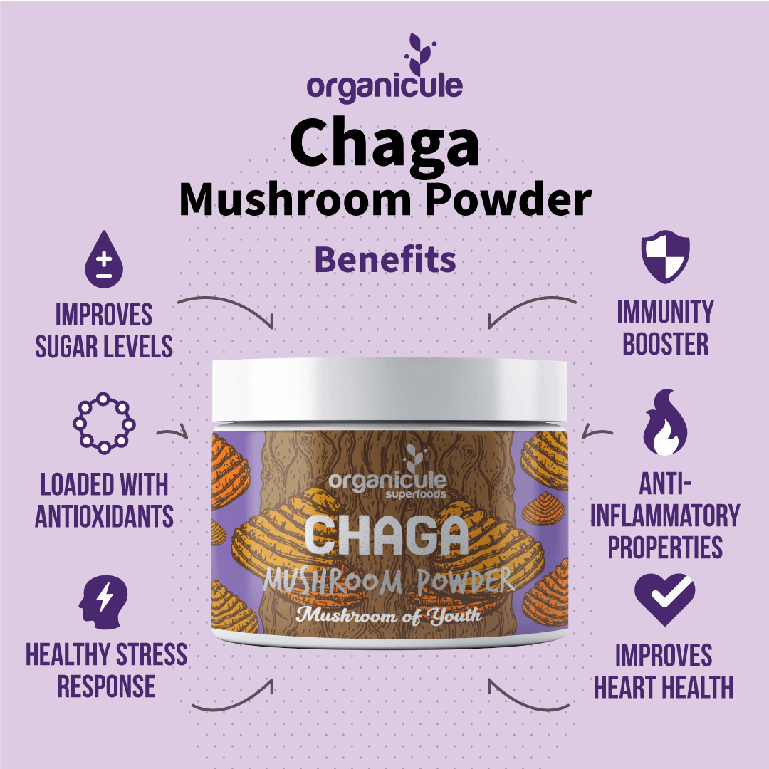 Organicule Chaga Mushroom Powder 60 Grams